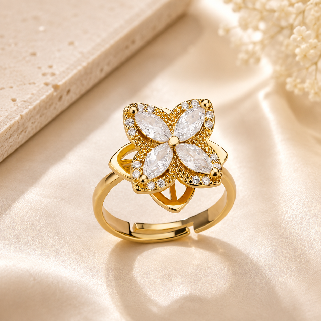 Royal Bloom- Rotating Ring